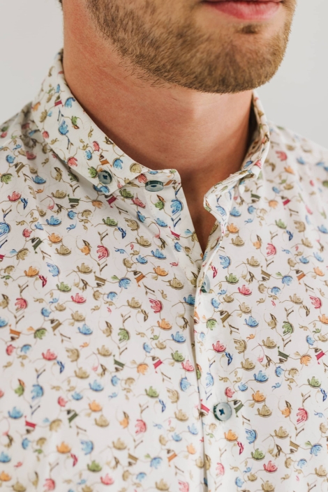 State of Art shirt ss print twill
